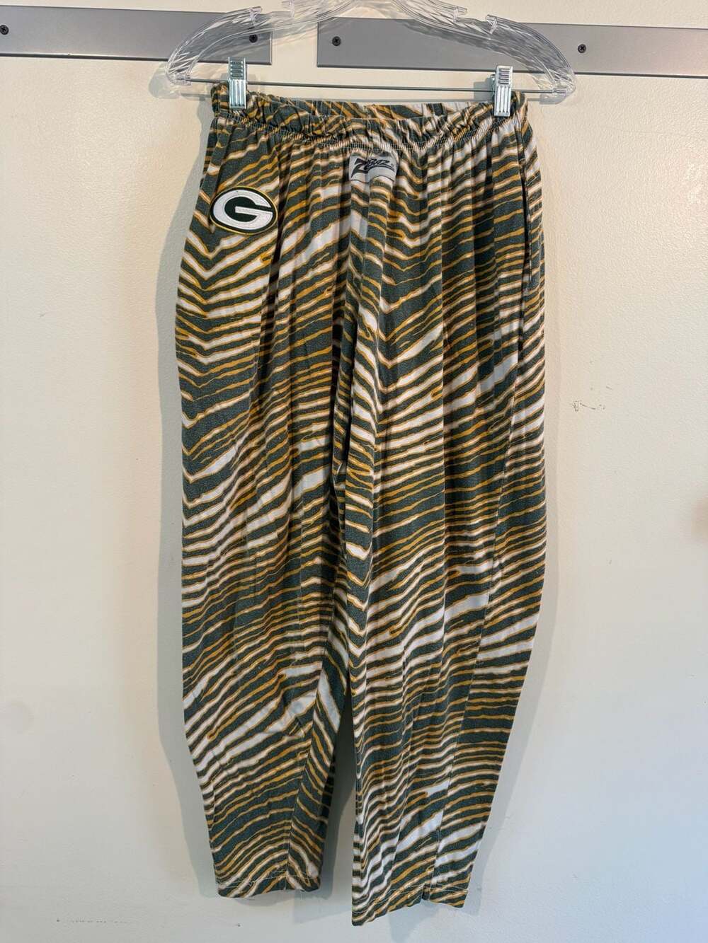 Zubaz Green Bay Packers NFL Zebra Print Lounge Pants